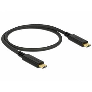 delock USB 3.1 Gen 2 (10 Gbps) Kabel Type-C zu Type-C 0,5 m 3 A E-Mark