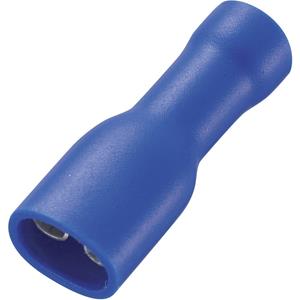 trucomponents TRU COMPONENTS Flachsteckhülse Steckbreite: 4.8mm Steckdicke: 0.5mm 180° Vollisoliert Blau