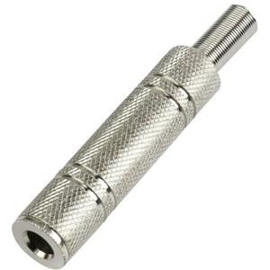 Jackplug 6.35 mm Bus, recht TRU Components Mono Aantal polen: 2