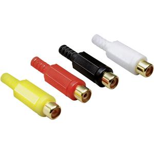 Cinch-connector Koppeling, recht TRU Components Mono Aantal polen: 2
