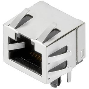 Weidmüller RJ45-Steckverbinder CAT 5 Buchse, Einbau horizontal RJ45C5 R1U 3.3E4N RL Silber, Schwarz