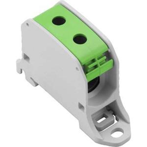 Doorgangsklem Weidmüller WPD 130 1X50/1X50 GN 2502550000 Grijs, Groen 9 stuk(s)