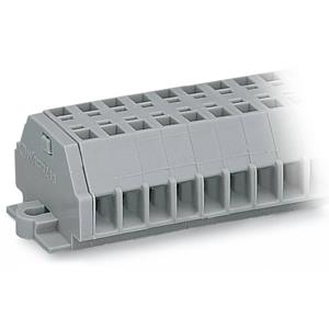 WAGO 260-108 Klemstrook 5 mm Spanveer Toewijzing: L Grijs 50 stuk(s)
