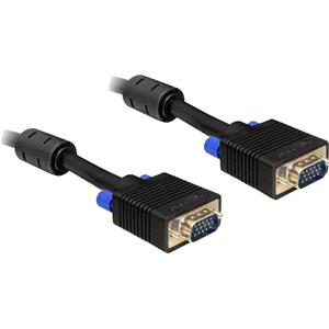 delock SVGA Anschlusskabel [1x VGA-Stecker - 1x VGA-Stecker] 2.00m Schwarz