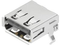 USB-connector Bus, inbouw horizontaal USB2.0A T1H 2.5N4 TY BK 200 stuks