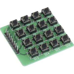 Joy-it Raspberry Pi uitbreidingsprintplaat sbc-buttonmatrix Groen Raspberry PiÂ®, Raspberry PiÂ® 2 B, Raspberry PiÂ® 3 B, Raspberry PiÂ® A+, Raspberry PiÂ® B