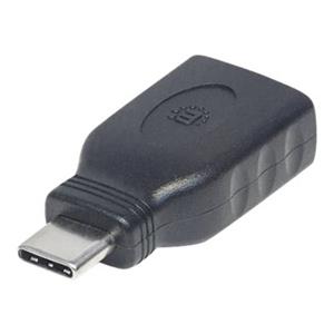 manhattan USB 3.1 Adapter [1x USB 3.1 Stecker C - 1x USB 3.1 Buchse A] Adapter USB-C Stecker auf USB