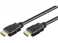 goobay HDMI Anschlusskabel [1x HDMI-Stecker - 1x HDMI-Stecker] 3.00m Schwarz