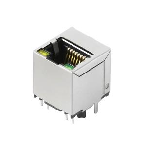 Weidmüllerlerlerlerlerlerlerlerlerlerlerlerlerlerlerlerlerlerlerlerlerler RJ45M R1V 3.3N4Y/G TY 2461070000 Bus, inbouw verticaal Aantal polen 8 Zilver, Zwart 120 stuk(s)