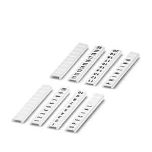 Phoenix Contact ZBF 3,5,LGS:1-10 - Label for terminal block 3,5mm white ZBF 3,5,LGS:1-10