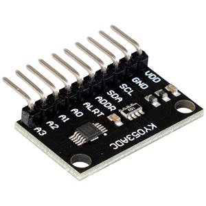Joy-it Raspberry Pi uitbreidingsprintplaat KY053ADC Raspberry PiÂ®, Raspberry PiÂ® A, B, B+, Raspberry PiÂ® A+, Raspberry PiÂ® 2 B, Raspberry PiÂ® 3 B