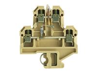 Weidmüller 0569560000 Doorgangsserieklem Schroeven Beige, Geel 25 stuk(s)