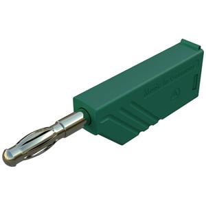 skshirschmann SKS Hirschmann LAS N WS grün Au Lamellenstekker Stekker, recht Stift-Ø: 4 mm Groen 1 stuk(s)