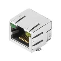 Weidmüller RJ45C3 S1U DE4G/Y RL RJ45-aansluitstekker CAT 3 2562890000 Bus, inbouw horizontaal Aantal polen (sensoren) 12 Zilver, Zwart 180 stuk(s)