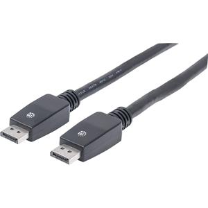 manhattan DisplayPort Anschlusskabel [1x DisplayPort Stecker - 1x DisplayPort Stecker] 10.00m Schwar