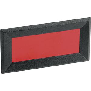 mentor Frontrahmen Schwarz, Rot (B x H x T) 64 x 28 x 2.3mm ABS