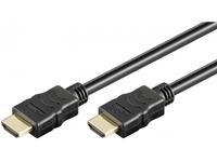 goobay HDMI Anschlusskabel [1x HDMI-Stecker - 1x HDMI-Stecker] 1.00m Schwarz