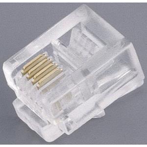 trucomponents TRU COMPONENTS Modularstecker Stecker, gerade Pole: 4P4C Transparent 100St.