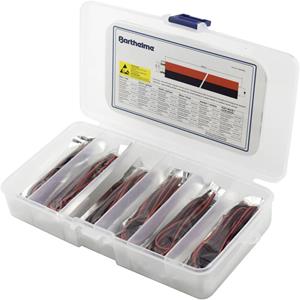 Barthelme LED-assortiment Rood, Blauw, Groen, Geel, Amber, Koud-wit 50 mcd, 100 mcd, 250 mcd, 300 mcd 120 Â° 20 mA 2 V, 3 V 1 set