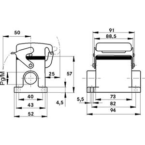 LAPP 79065600 Socketbehuizing M25 EPIC H-B 10 10 stuk(s)