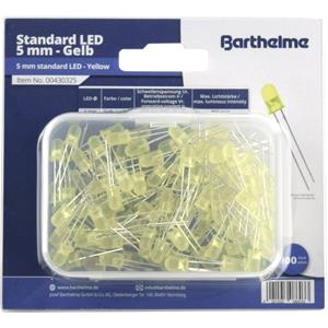 Barthelme LED-assortiment Geel Rond 5 mm 800 mcd 35 Â° 30 mA 2 V 1 set