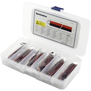 Barthelme 00430309 LED-assortiment Rood, Blauw, Groen, Geel, Amber, Koud-wit 50 mcd, 100 mcd, 250 mcd, 300 mcd 120 Â° 20 mA 2 V, 3 V