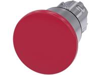 Siemens 3SU10501BA200AA0 3SU1050-1BA20-0AA0 Pilztaster Frontring Metall, Hochglanz Rot Zugentriegelu