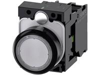Siemens 3SU11020AB701BA0 3SU1102-0AB70-1BA0 Drucktaster Frontring Kunststoff, Betätiger flach Klar