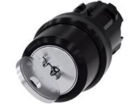 Siemens 3SU10004BC010AA0 3SU1000-4BC01-0AA0 Schlüsselschalter Frontring Kunststoff Schwarz 1 x 45°