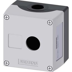 Siemens 3SU1851-0AA00-0AB1 Lege behuizing 1 inbouwplaats, Voor bodembevestiging (l x b x h) 89.4 x 85 x 64 mm Zonder markering Grijs 1 stuk(s)