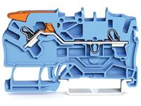 Wago Durchgangsklemme 5.20mm Push-In-Klemme Blau 50St.