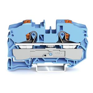 WAGO 2216-1204 Doorgangsklem 12 mm Push-In-klem Blauw 20 stuk(s)
