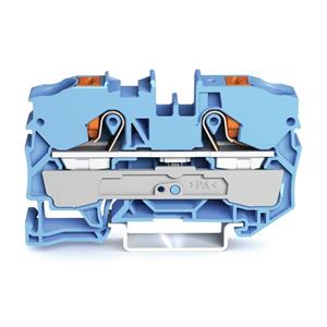 Doorgangsklem 10 mm Push-In-klem Blauw Wago 2210-1204 25 stuks