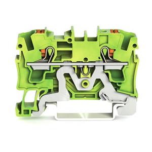 Wago Schutzleiterklemme 6.20mm Push-In-Klemme Grün, Gelb 50St.