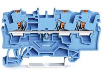 Wago Durchgangsklemme 6.20mm Push-In-Klemme Blau 50St.