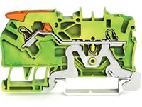 Wago Schutzleiterklemme 5.20mm Push-In-Klemme Grün, Gelb 50St.