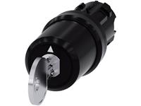 Siemens 3SU10005BL110AA0 3SU1000-5BL11-0AA0 Schlüsselschalter Frontring Kunststoff Schwarz 2 x 45°
