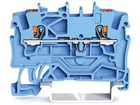 Wago Durchgangsklemme 4.20mm Push-In-Klemme Blau 100St.