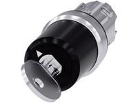Siemens 3SU10505BF110AA0 3SU1050-5BF11-0AA0 Schlüsselschalter Frontring Metall, Hochglanz Schwarz 1