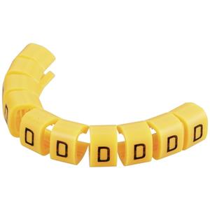Trucomponents TRU COMPONENTS 1593432 TC-MB2/D203 Markeerclip Opdruk D Buitendiameter 4 tot 5.10 mm