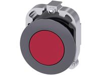 Siemens 3SU10600JB200AA0 3SU1060-0JB20-0AA0 Drucktaster Frontring Metall, Betätiger flach Rot 1St.