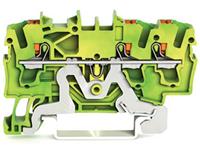 Wago Schutzleiterklemme 5.20mm Push-In-Klemme Grün, Gelb 100St.