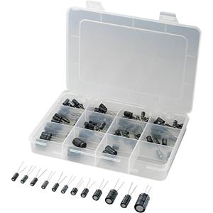 Trucomponents TRU COMPONENTS 442881 Elektrolytische condensator assortiment Radiaal bedraad 20 % 142 onderdelen