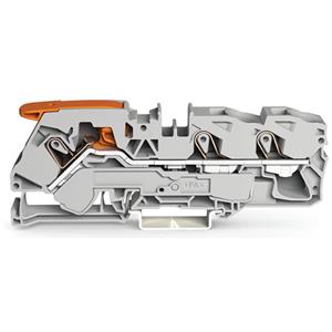 Wago Durchgangsklemme 12mm Push-In-Klemme Grau 20St.