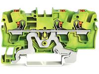 Wago Schutzleiterklemme 6.20mm Push-In-Klemme Grün, Gelb 50St.