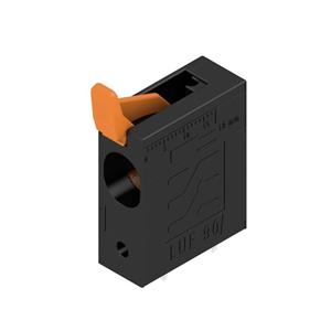 Weidmüller LUF 10.00/01/90 5.0SN BK BX Federkraftklemmblock 16mm² Polzahl 1 Schwarz 50St.