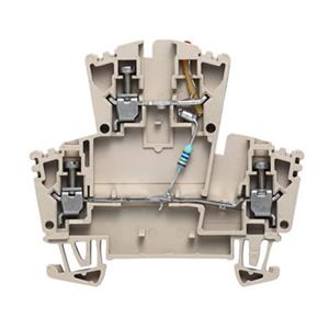 Weidmüller Doppelstock-Reihenklemme WDK 2.5 LD RT 24VDC +- Inhalt: 25St.