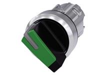 Siemens 3SU10522BF400AA0 3SU1052-2BF40-0AA0 Knebelschalter Knebel Grün 1 x 90° 1St.