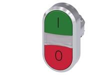 Siemens 3SU10513AB420AK0 3SU1051-3AB42-0AK0 Doppeldrucktaster (B x H) 29.9mm x 57.9mm IP66, IP67, IP