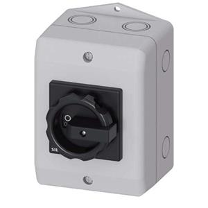 Siemens 3LD20641GP51 Belastbare scheidingsschakelaar Zwart 3-polig 6 mm² 16 A 1x NO, 1x NC 690 V/AC